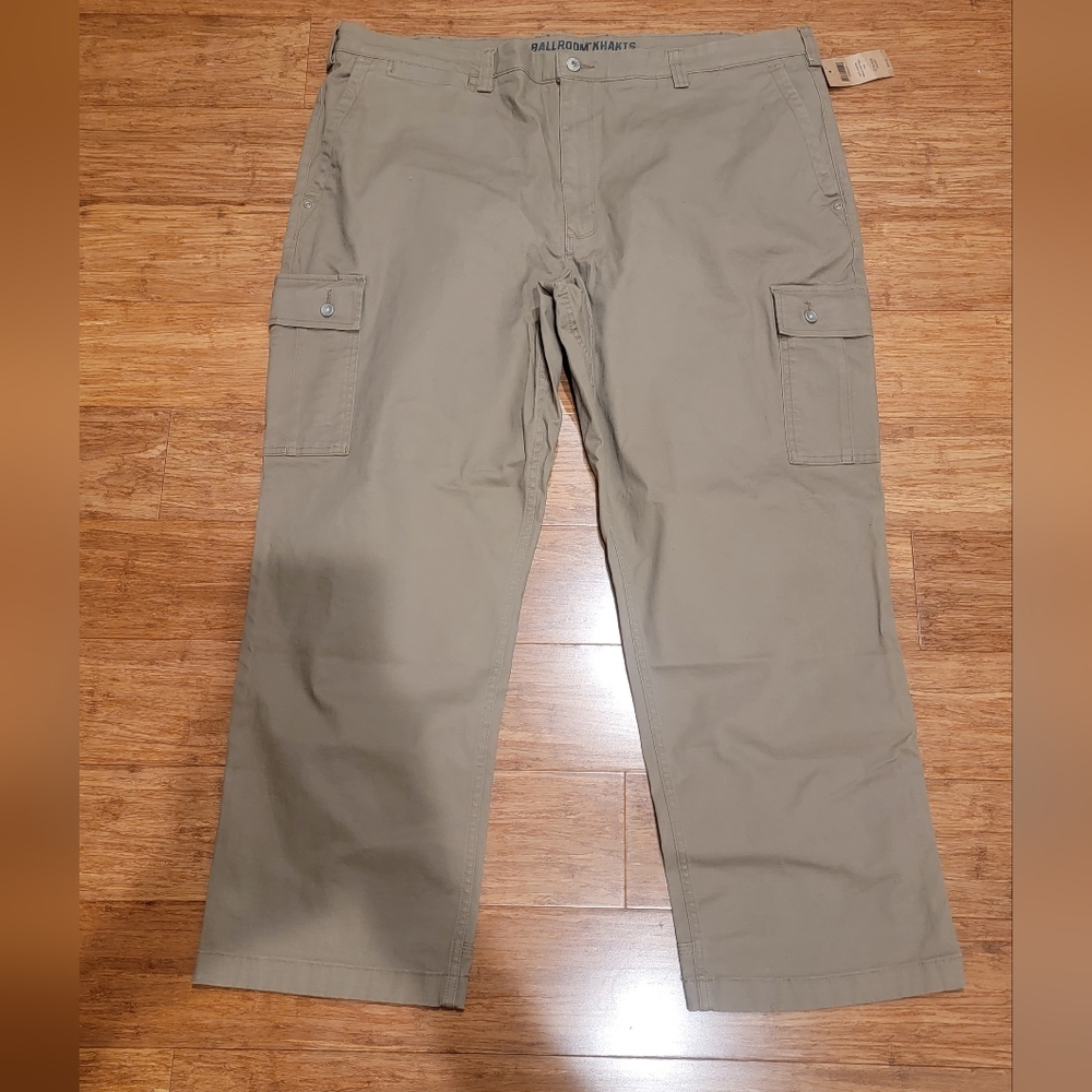 Duluth Trading Co Flex Ballroom Khakis cargo Pants 44X30 Relaxed Fit Workmen